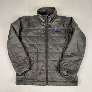 Patagonia Boys Jacket Nano Puff Brick Quilt